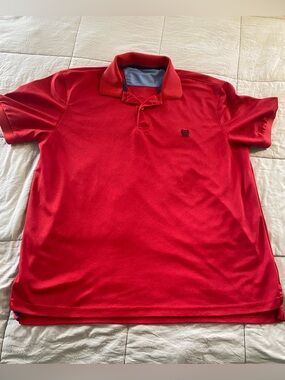 Champs Men's Red Polo Shirt with Contrast Collar Lining